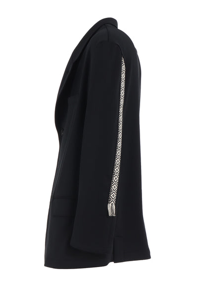 PE/SMOOTH JERSEY 3BS JACKET WITH TYROLEAN TAPES