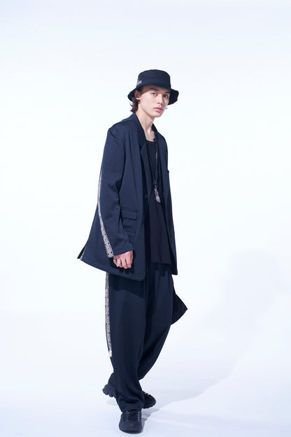 PE/SMOOTH JERSEY 3BS JACKET WITH TYROLEAN TAPES