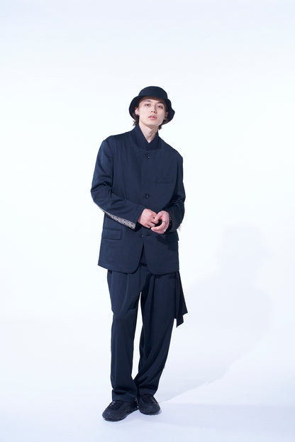 PE/SMOOTH JERSEY 3BS JACKET WITH TYROLEAN TAPES