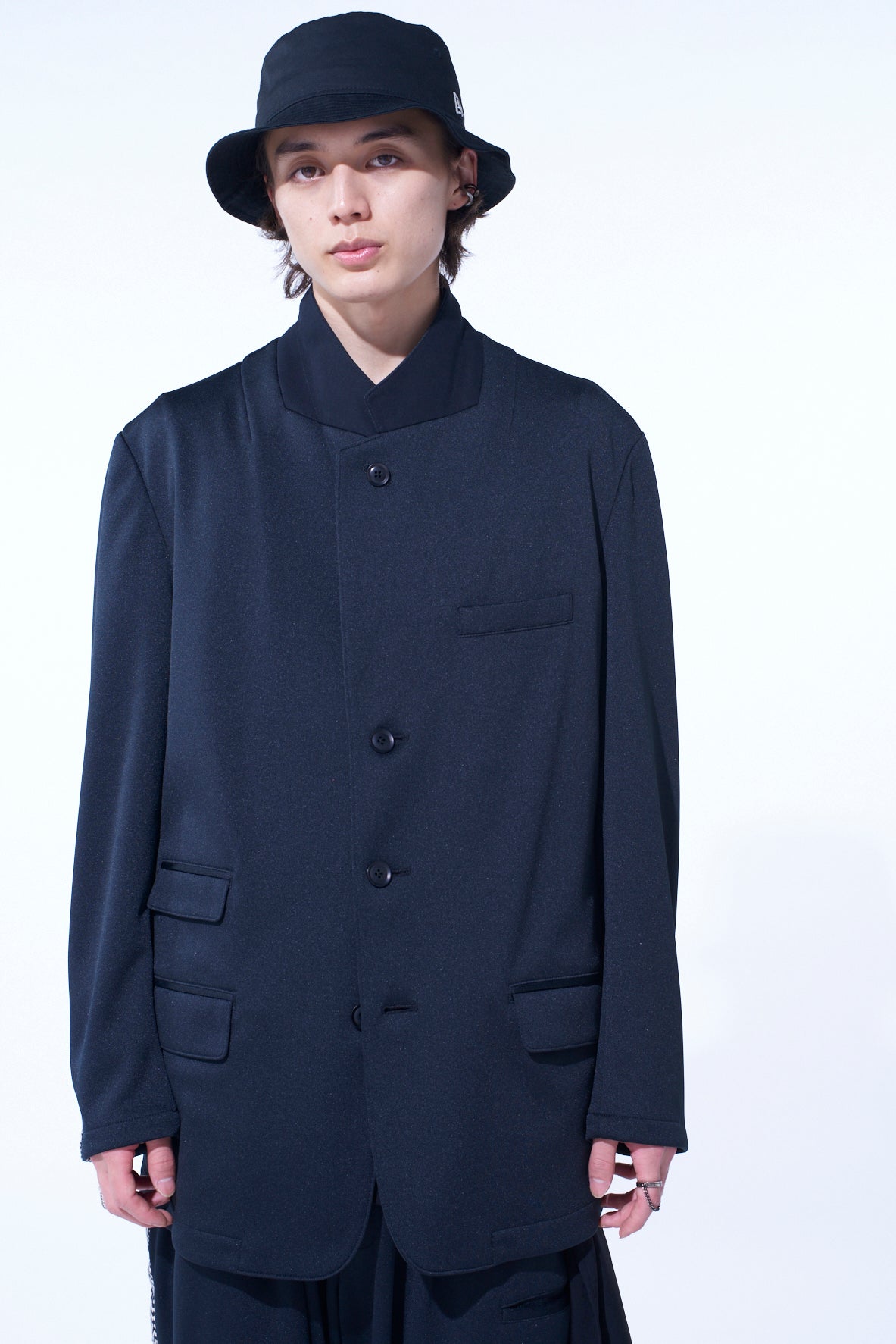 PE/SMOOTH JERSEY 3BS JACKET WITH TYROLEAN TAPES