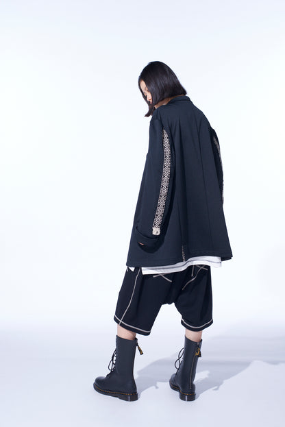 PE/SMOOTH JERSEY 3BS JACKET WITH TYROLEAN TAPES