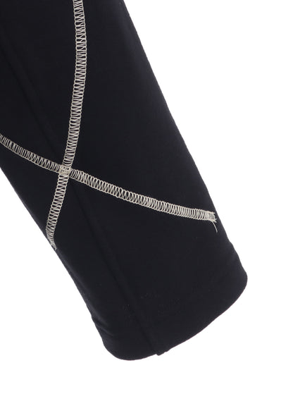 FRENCH TERRY RANDOM STITCH 4 BUTTON JACKET
