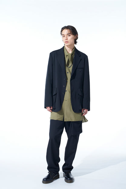 WASHER WOOL GABARDINE BIG POCKETS JACKET