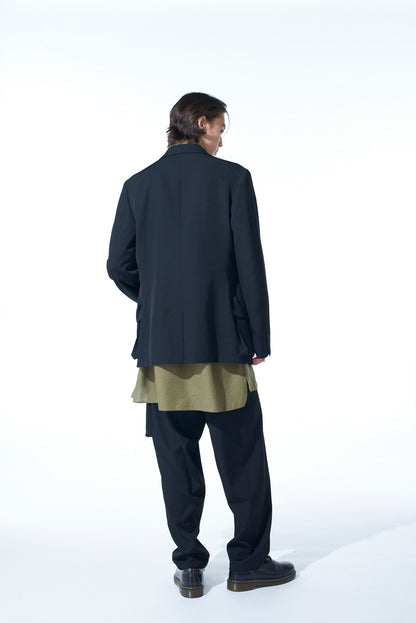 WASHER WOOL GABARDINE BIG POCKETS JACKET