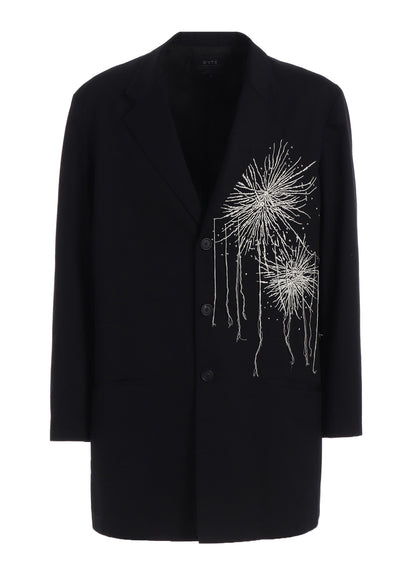 FIREWORKS EMBROIDERY LONG JACKET
