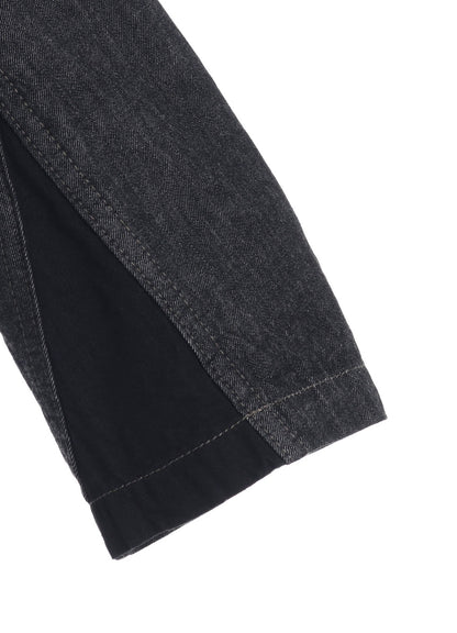 7oz TWO-TONE DENIM HOODED JACKET