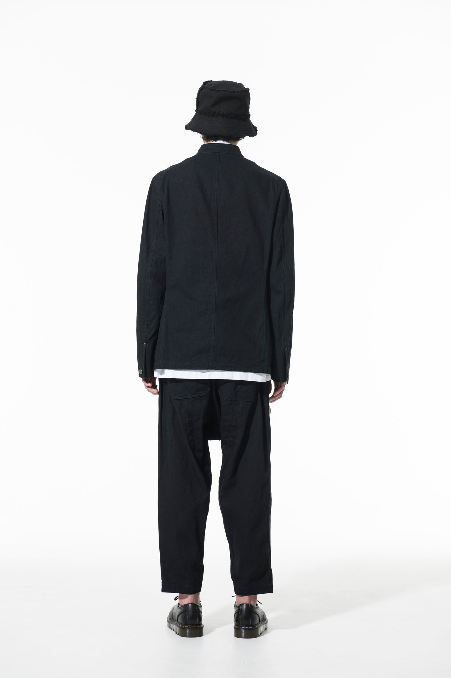 10 OZ DENIM STAND COLLAR COVERALLS JACKET