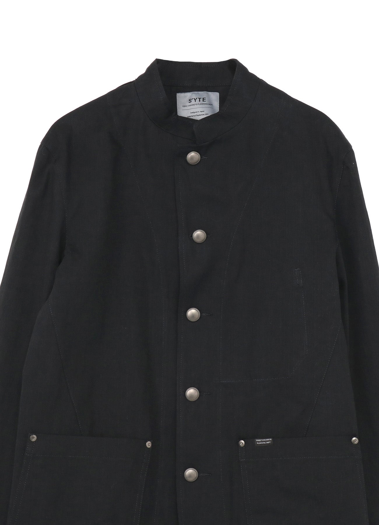10 OZ DENIM STAND COLLAR COVERALLS JACKET