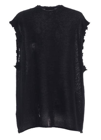 COMPACT TWIST 10G DAMAGED KNITTED VEST