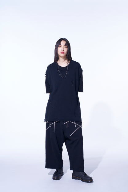 COMPACT TWIST 10G DAMAGED KNITTED VEST