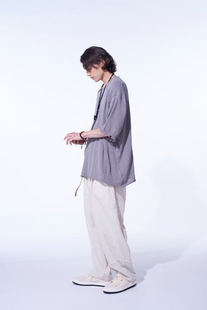 COMPACT TWIST 10G DAMAGED KNITTED PULLOVER