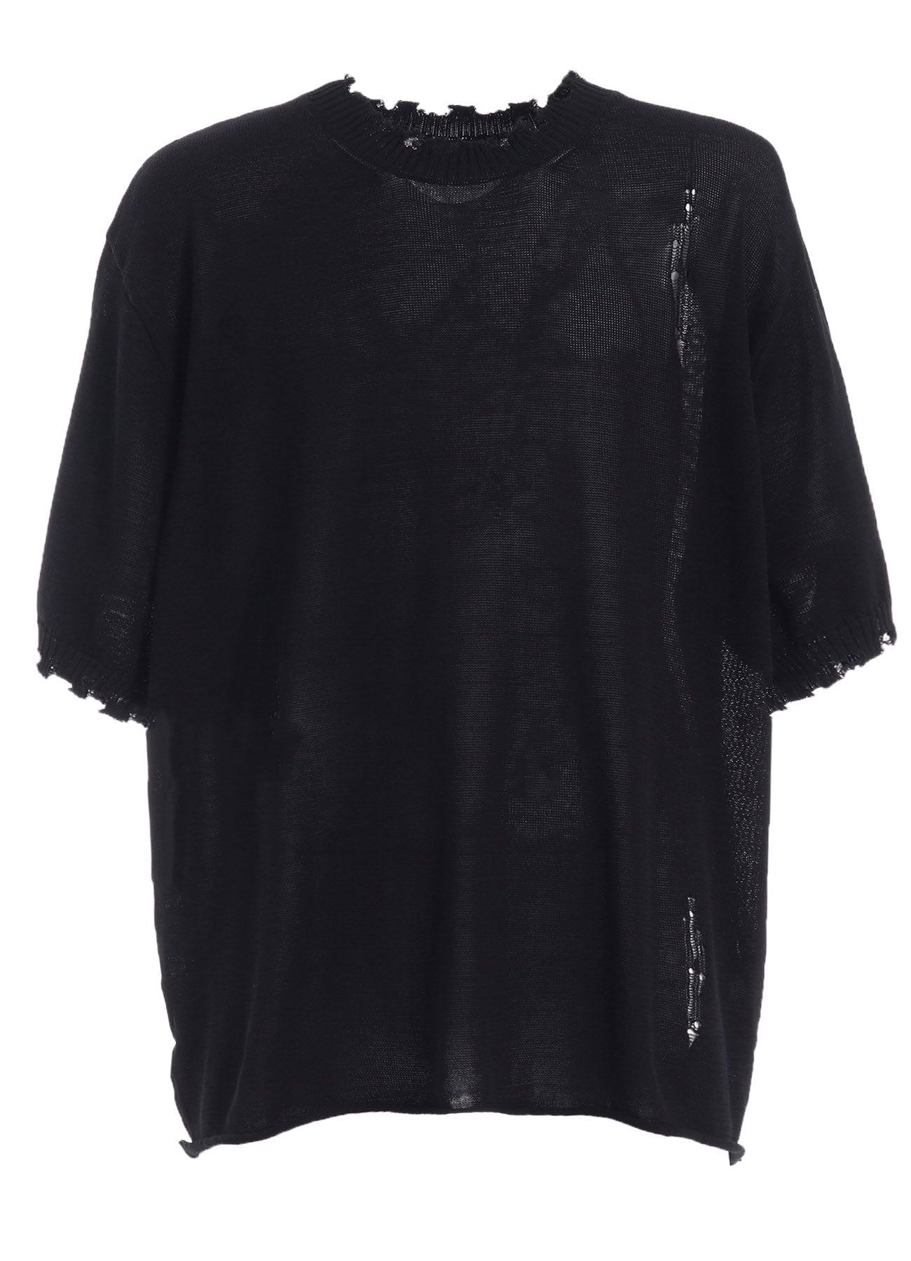 COMPACT TWIST 10G DAMAGED KNITTED PULLOVER