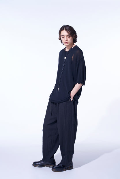 COMPACT TWIST 10G DAMAGED KNITTED PULLOVER