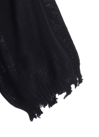 COMPACT TWIST 10G DAMAGED KNITTED PULLOVER