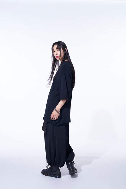 COMPACT TWIST 10G DAMAGED KNITTED PULLOVER