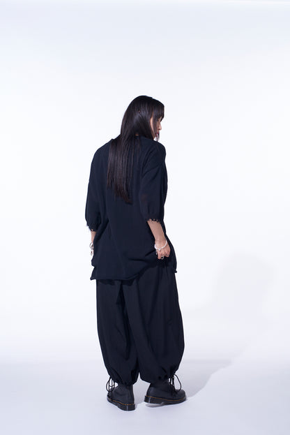 COMPACT TWIST 10G DAMAGED KNITTED PULLOVER