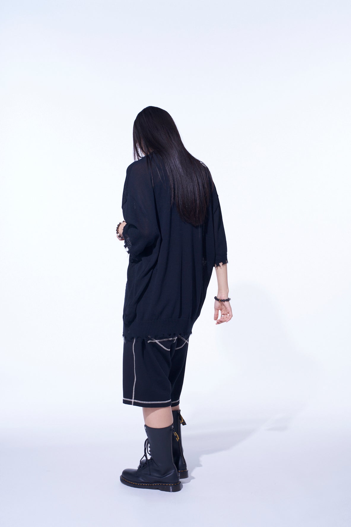 COMPACT TWIST 10G DAMAGED KNITTED POLO SHIRT