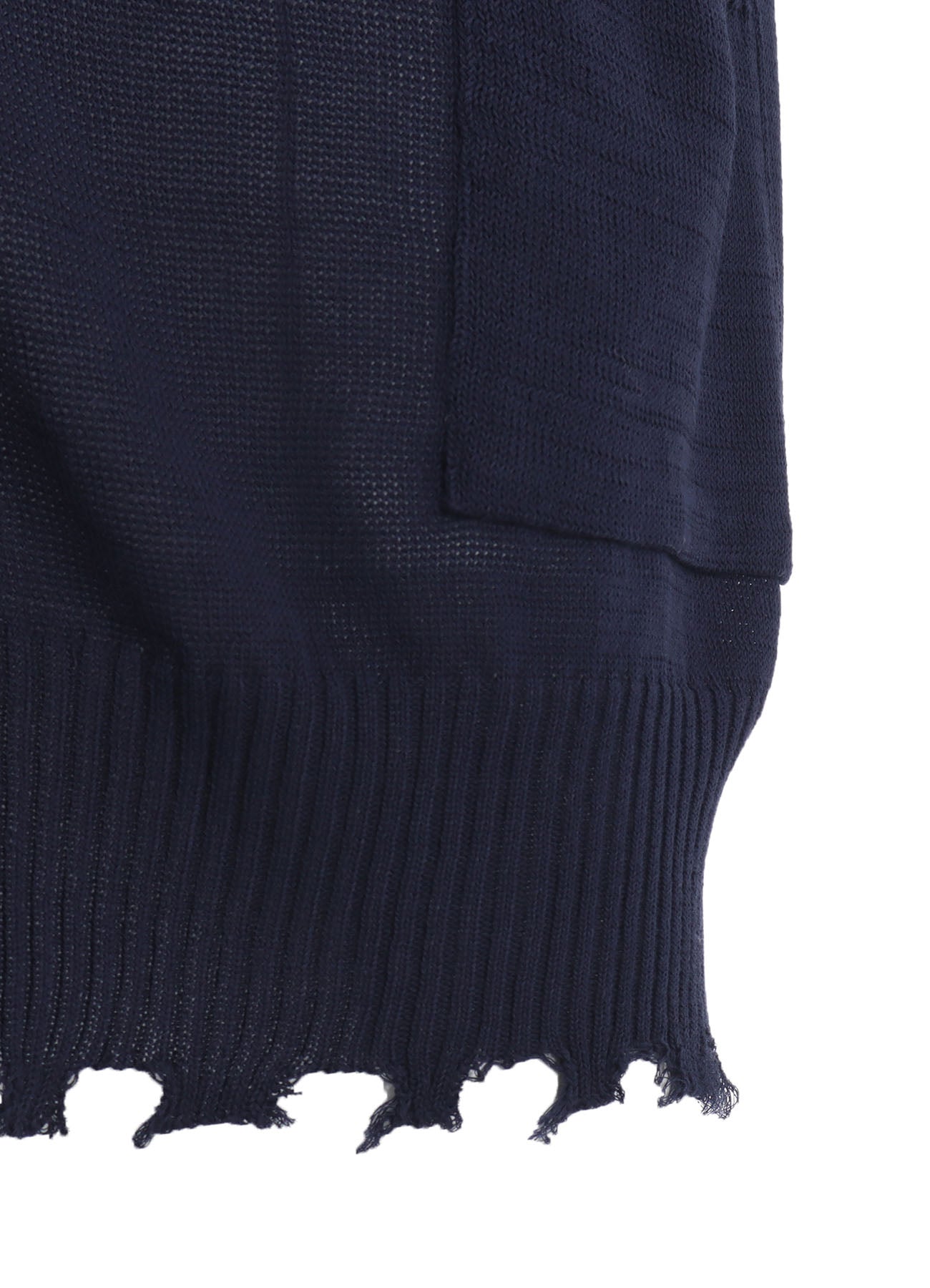 COMPACT TWIST 10G DAMAGED KNITTED CARDIGAN