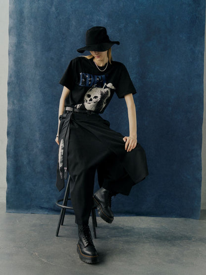 S'YTE x KOICHI IYODA ARTWORK PRINTED SILK TIE -Quill-