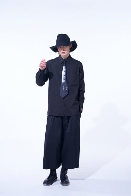 S'YTE x KOICHI IYODA ARTWORK PRINTED SILK TIE -Quill-