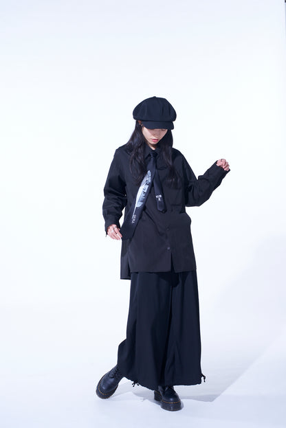 S'YTE x KOICHI IYODA ARTWORK PRINTED SILK TIE -Quill-