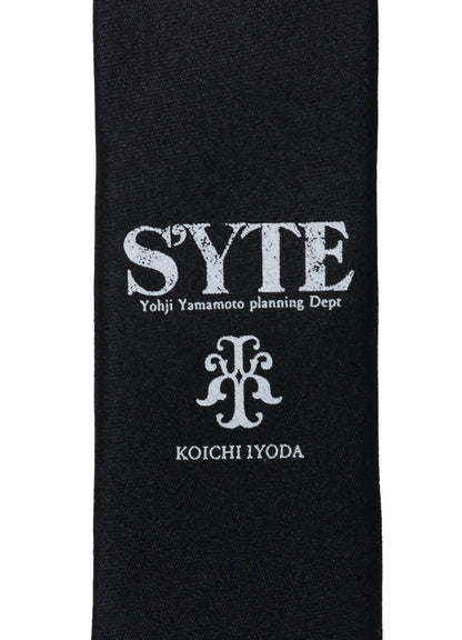 S'YTE x KOICHI IYODA ARTWORK PRINTED SILK TIE -Blue flower-