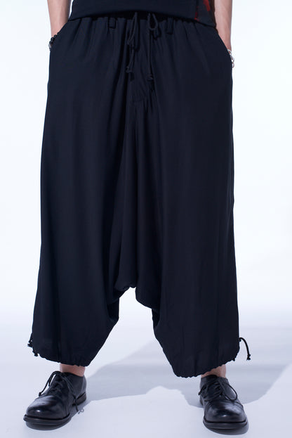 RAYON TWILL BALLOON SAROUEL PANTS