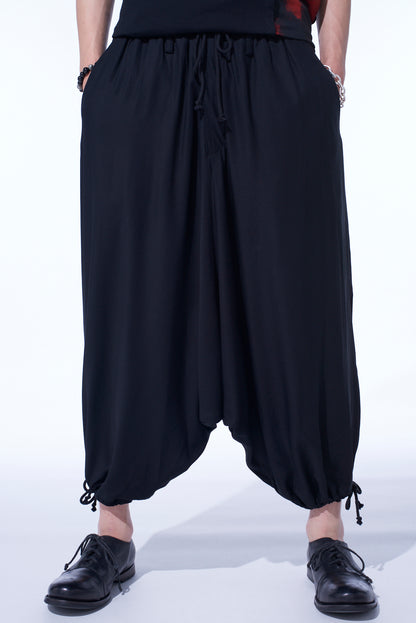 RAYON TWILL BALLOON SAROUEL PANTS