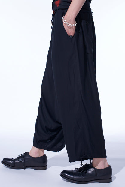RAYON TWILL BALLOON SAROUEL PANTS