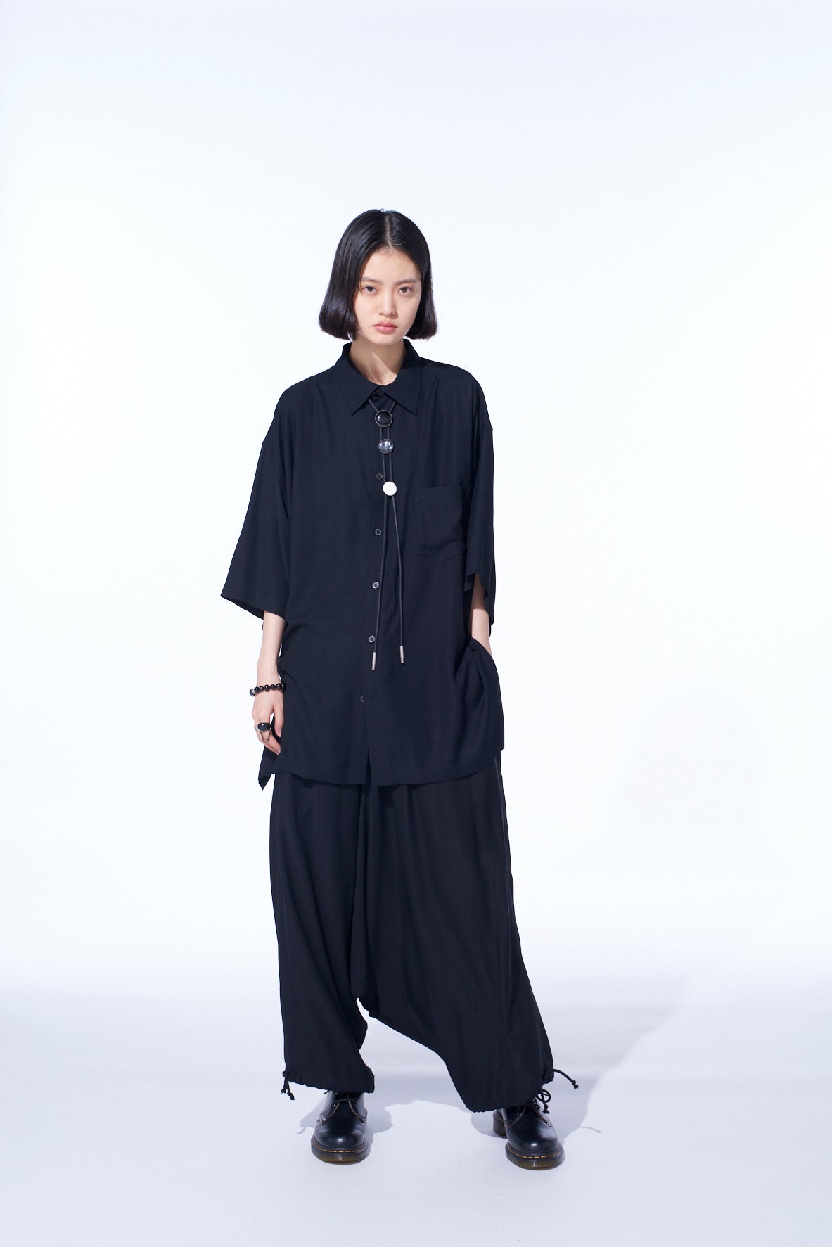 RAYON TWILL BALLOON SAROUEL PANTS
