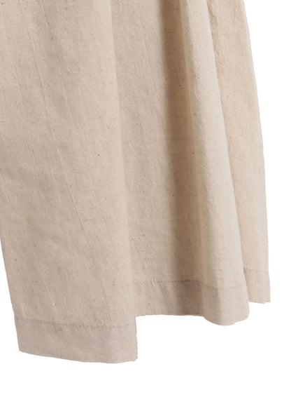 COTTON/LINEN POPLIN CULOTTE PANTS