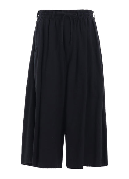 COTTON/LINEN POPLIN CULOTTE PANTS