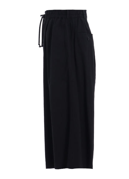 COTTON/LINEN POPLIN CULOTTE PANTS