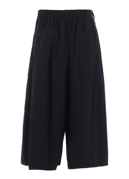 COTTON/LINEN POPLIN CULOTTE PANTS