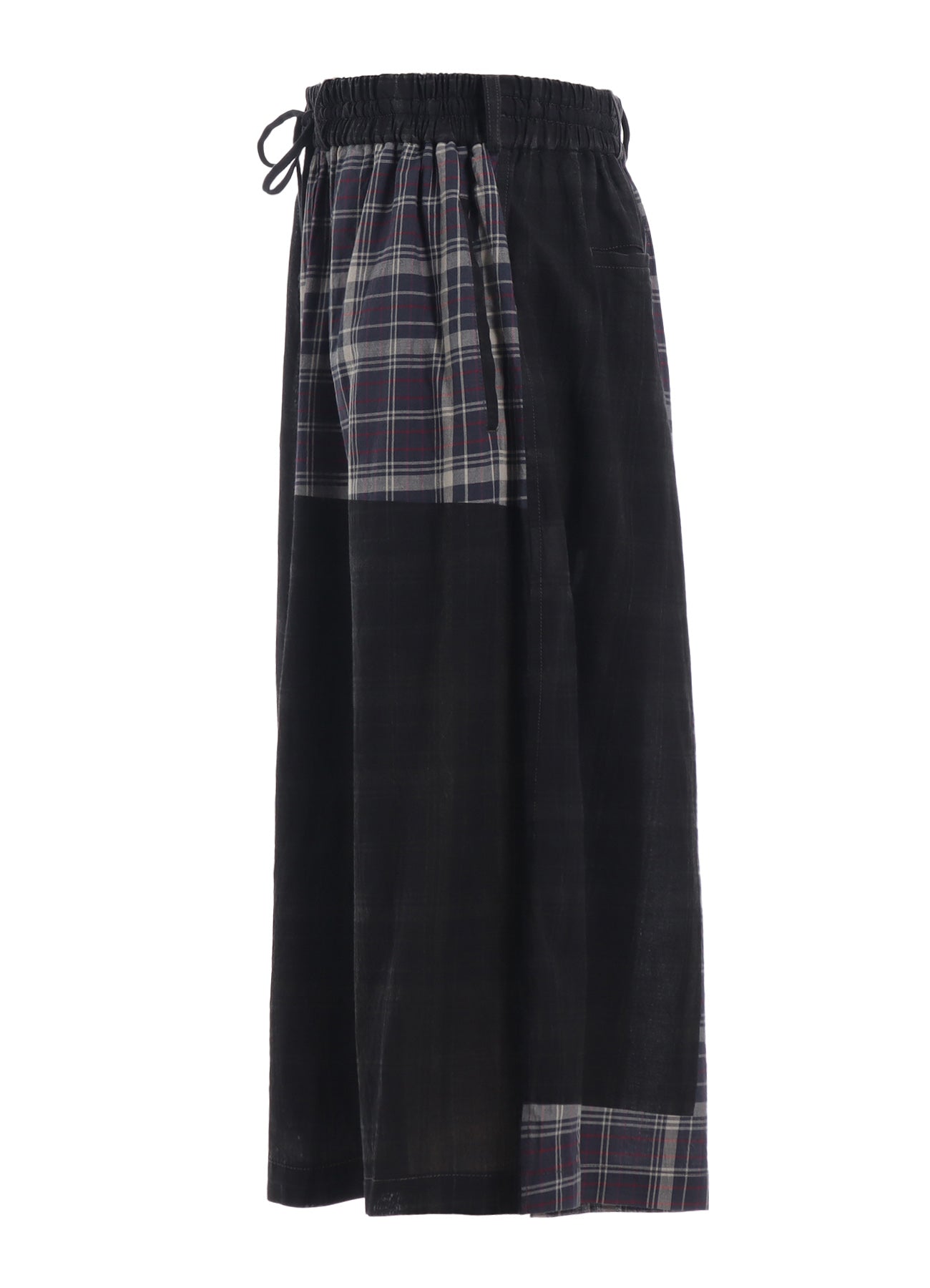 MADRAS CHECK PIGMENT PRINT CULOTTE PANTS