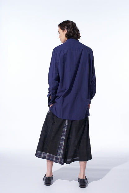 MADRAS CHECK PIGMENT PRINT CULOTTE PANTS