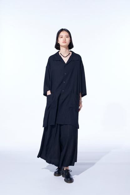 RAYON TWILL CULOTTE PANTS