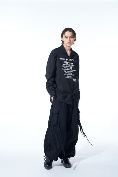 COTTON DRILL ARMY TECHNO PANTS