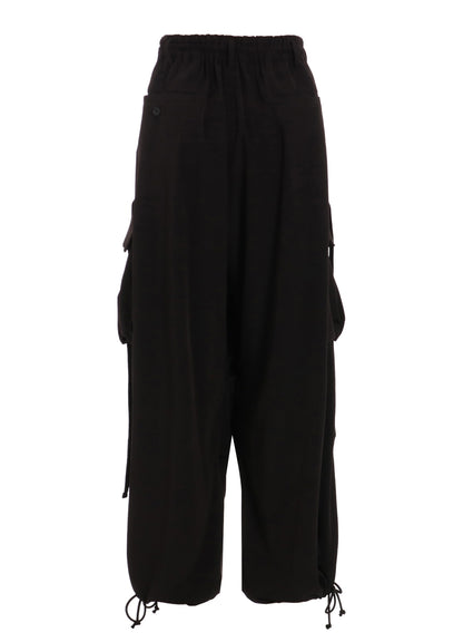 CREPE de CHINE ARMY TECHNO PANTS