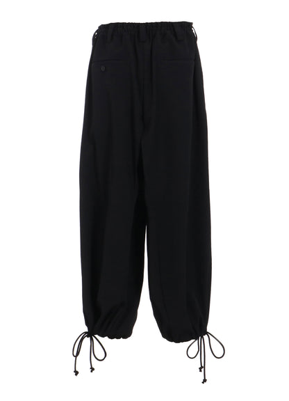 WASHER WOOL GABARDINE HAKAMA BALLOON PANTS
