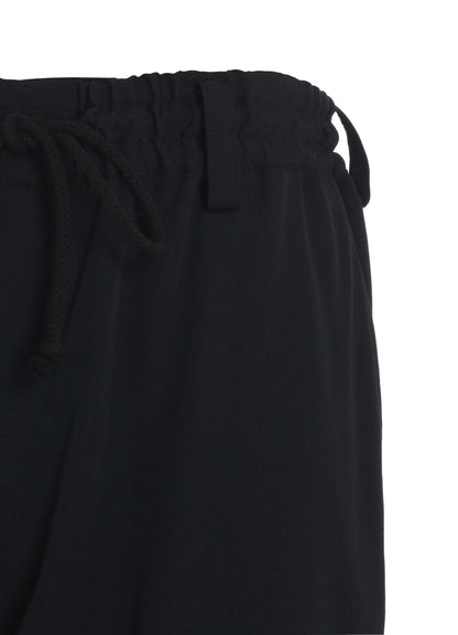 WASHER WOOL GABARDINE HAKAMA BALLOON PANTS