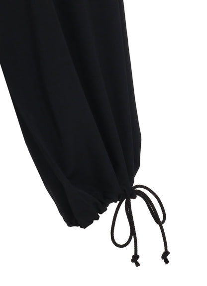 WASHER WOOL GABARDINE HAKAMA BALLOON PANTS