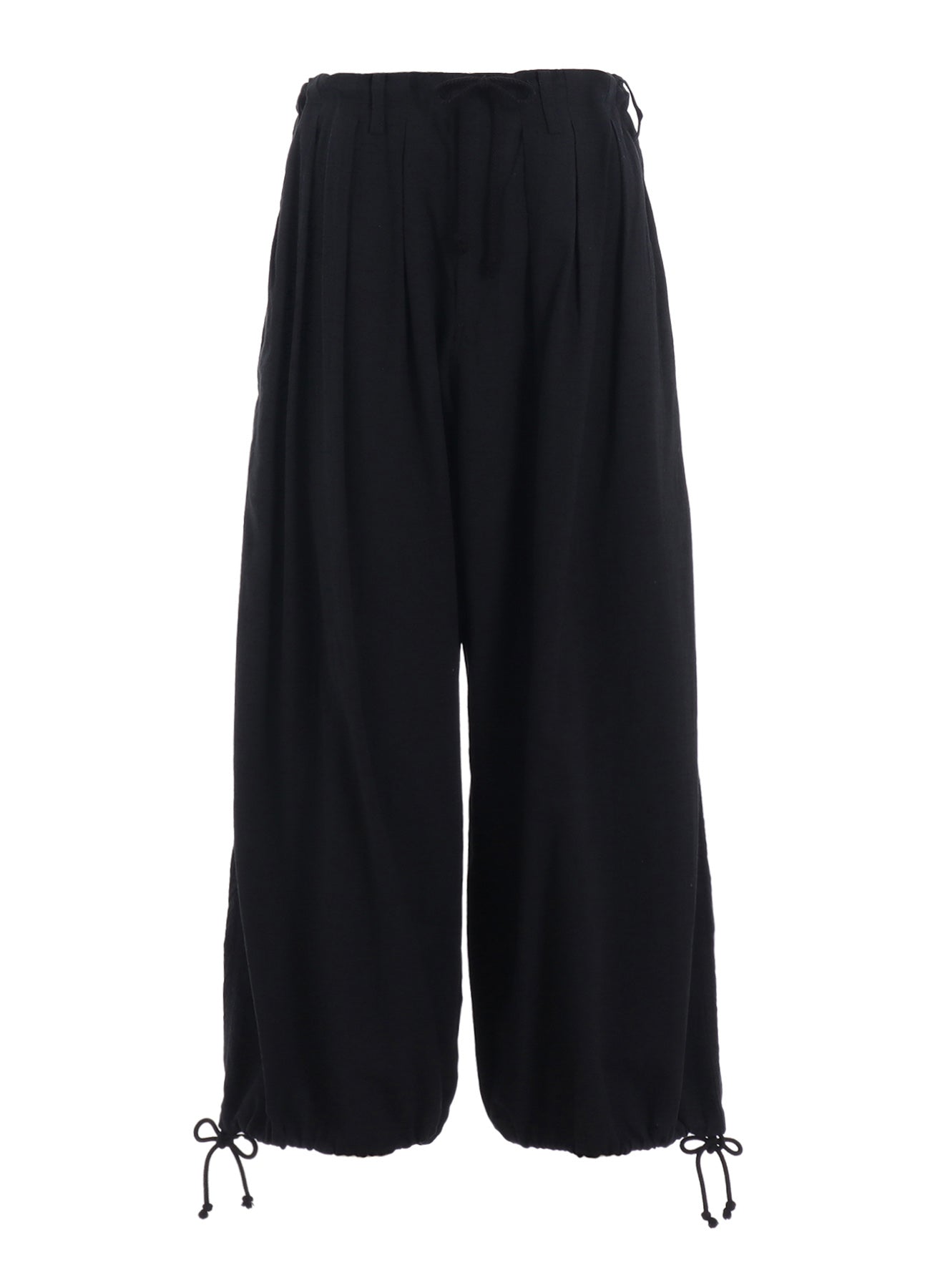 COTTON/LINEN POPLIN BALLOON PANTS