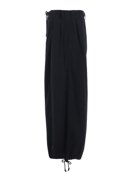 COTTON/LINEN POPLIN BALLOON PANTS