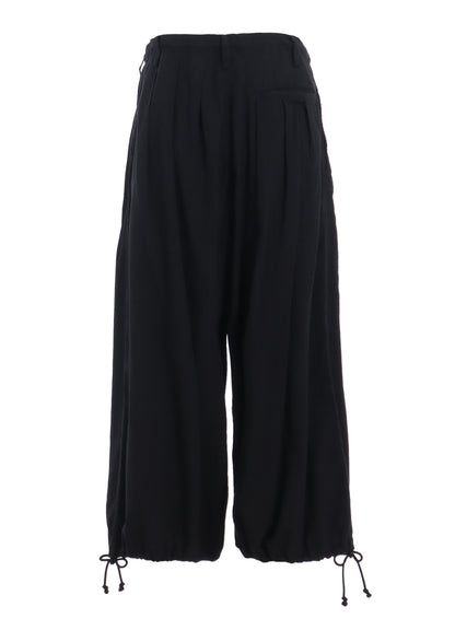 COTTON/LINEN POPLIN BALLOON PANTS