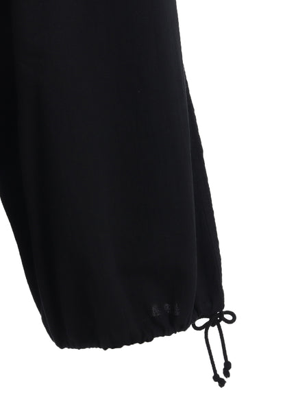 COTTON/LINEN POPLIN BALLOON PANTS