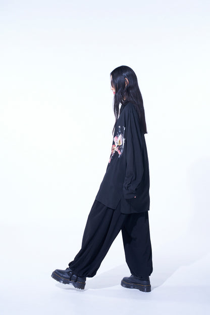 CREPE de CHINE BALLOON PANTS