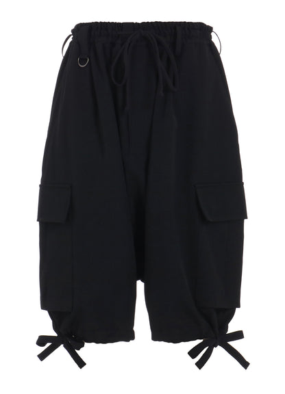 WASHER WOOL GABARDINE SARUEL CARGO SHORTS