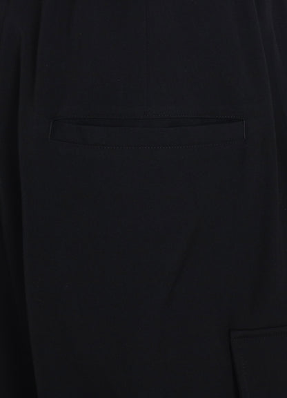 WASHER WOOL GABARDINE SARUEL CARGO SHORTS