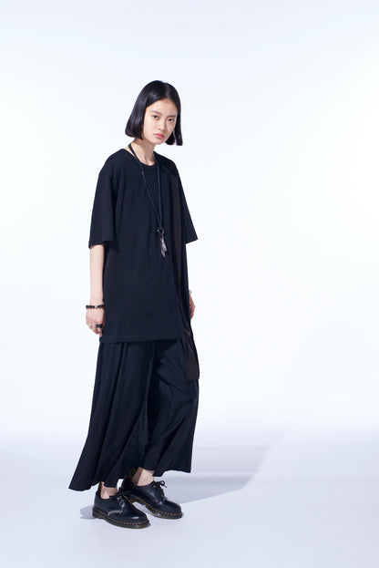 RAYON TWILL LAYERED PANTS